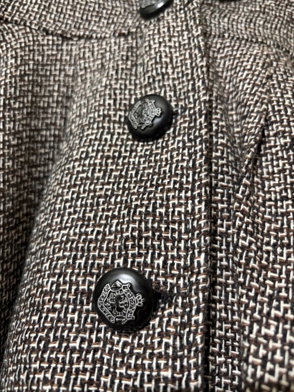 Double Zero Black Satin Lined Jacket with Cream Ribbon Trim - Picture 6 of 8